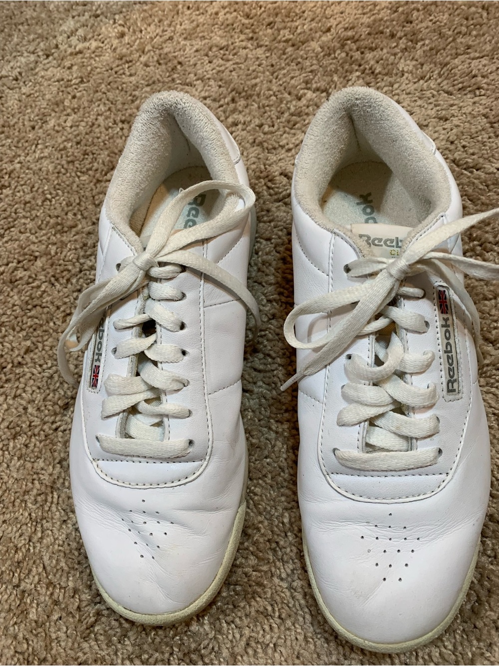 Reebok Classic Women’s White Leather Sneakers